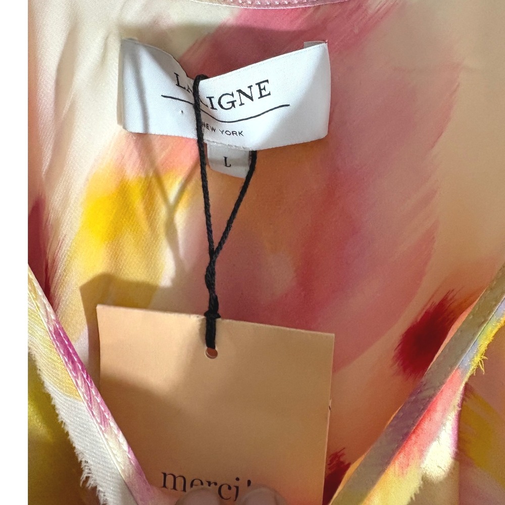 La Ligne NYC Bianca Slip Dress 100% Silk sz LG NWT - Picture 11 of 12